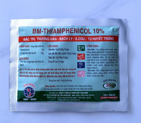 BM - THIAMPHENICOL 10% 50G